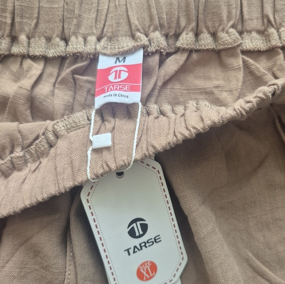 Tarse Wide Leg High Rise Linen Pants Medium - Picture 10 of 10